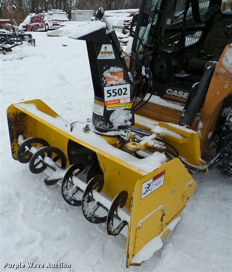 skid steer snow blower woth own motor|skid steer snow blower for sale.